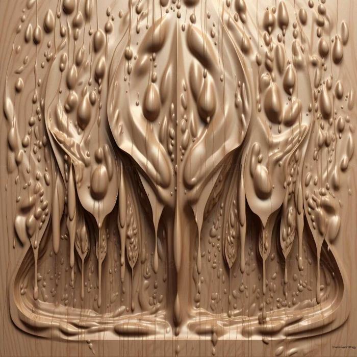 Patterns and decorations (Rain of Reflections 4, PATTERN_2628) 3D models for cnc