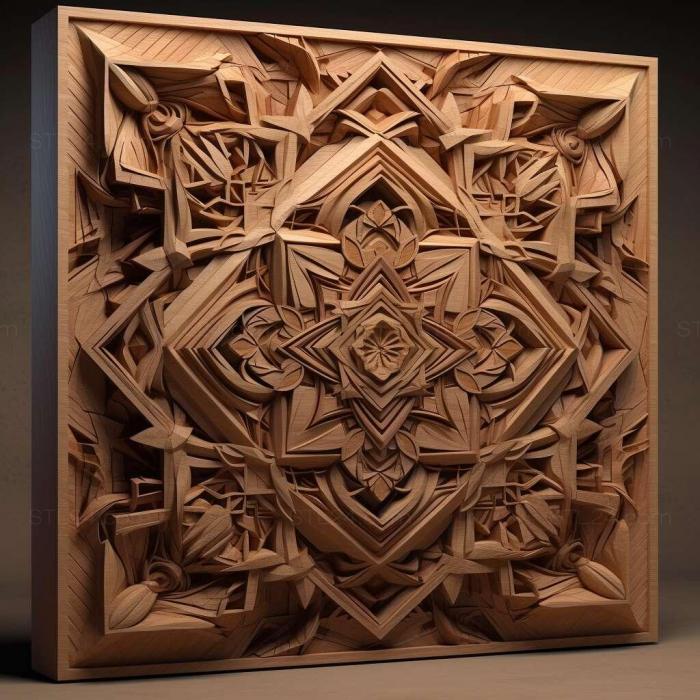Patterns and decorations (stl Geometroidea 3, PATTERN_2667) 3D models for cnc