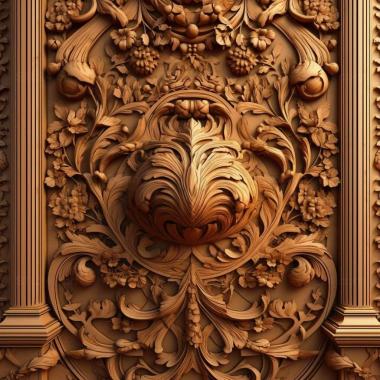 Patterns and decorations stl architectural design 1 3d model