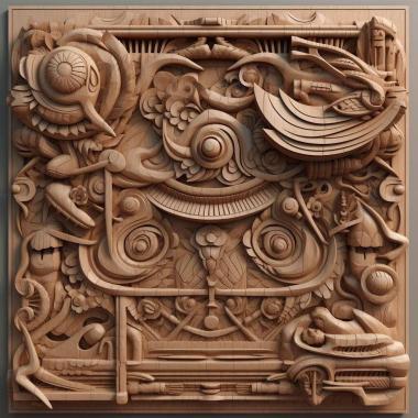 Patterns and decorations stl architectural design 2 3d model