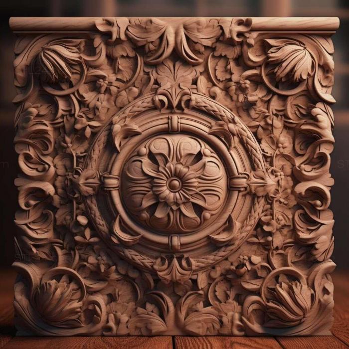 Patterns and decorations (stl architectural design 3, PATTERN_2707) 3D models for cnc