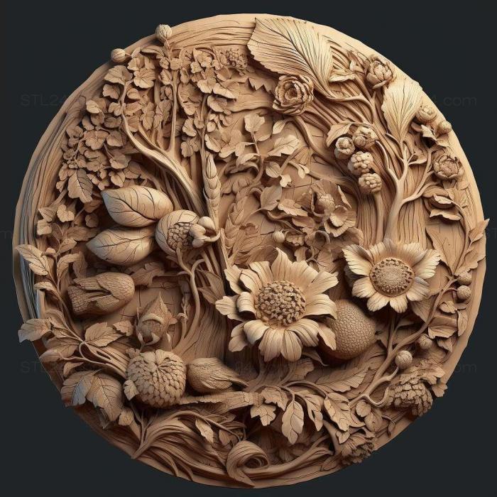 Patterns and decorations (stl Fiorianteon 4, PATTERN_2712) 3D models for cnc