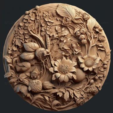 Patterns and decorations stl Fiorianteon 4 3d model