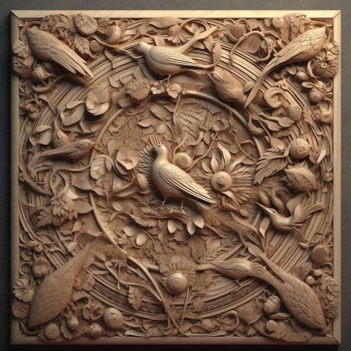 Patterns and decorations (stl Micronecta decorata 4, PATTERN_2744) 3D models for cnc