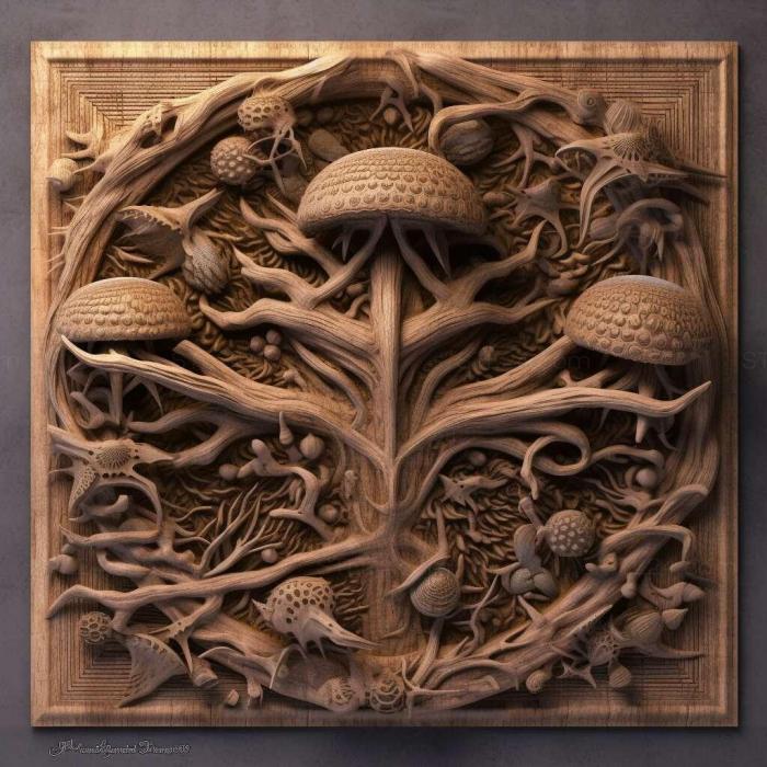 Patterns and decorations (stl Rhizotera dulitensis 1, PATTERN_2765) 3D models for cnc