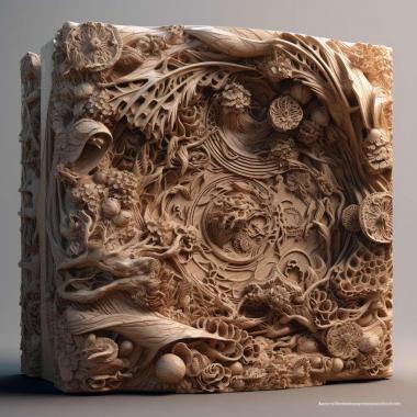 Patterns and decorations stl Hydrochasma spinosum 4 3d model