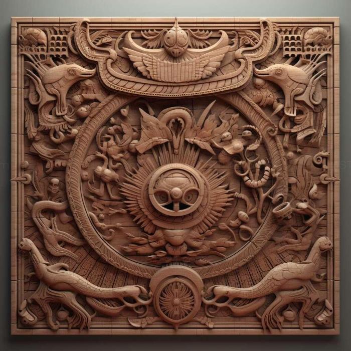 Patterns and decorations (stl Gryonoides mexicali 2, PATTERN_282) 3D models for cnc