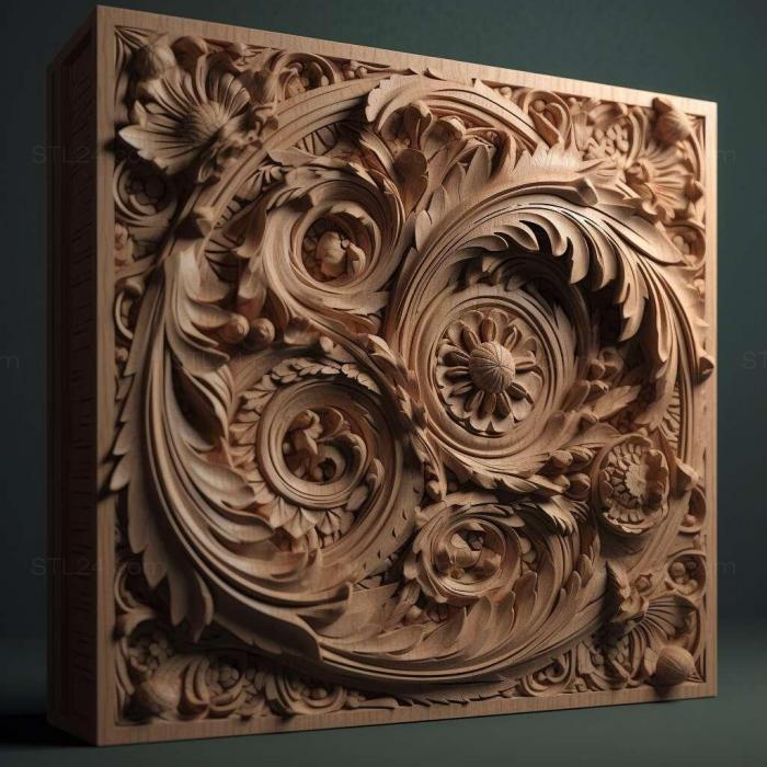 Patterns and decorations (stl design studio 1, PATTERN_289) 3D models for cnc
