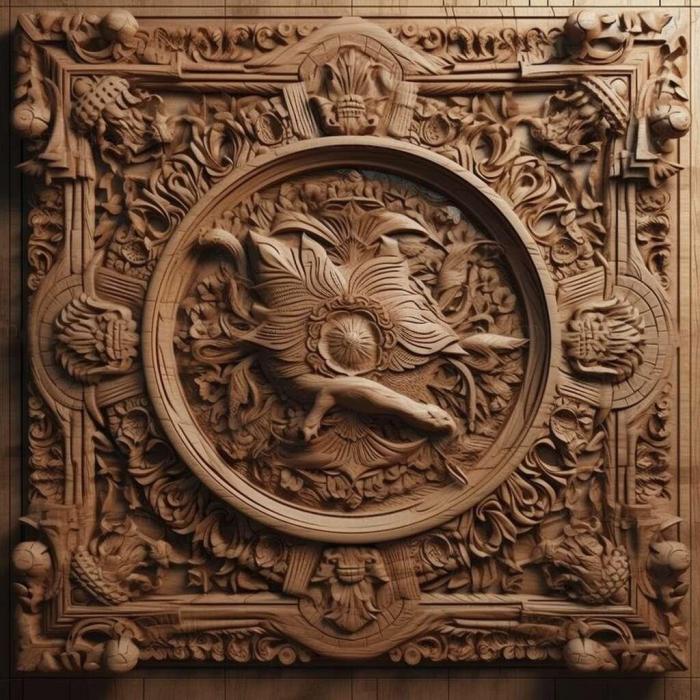 Patterns and decorations (stl design studio 4, PATTERN_292) 3D models for cnc