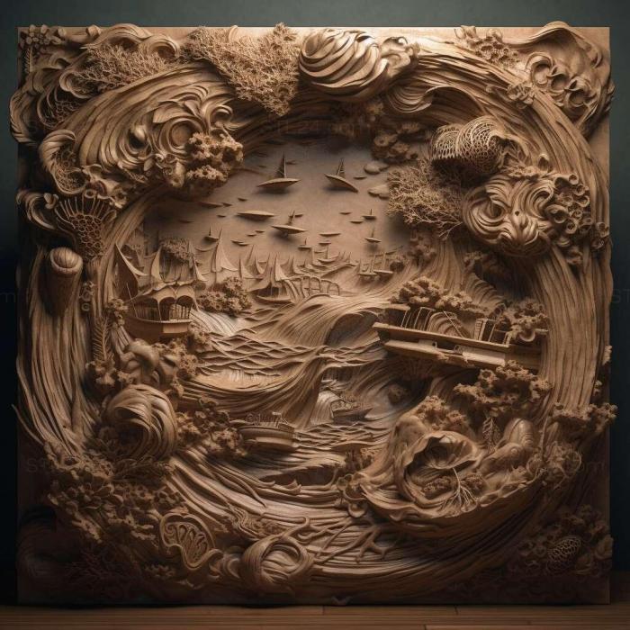Patterns and decorations (stl Hydrochasma miguelito 2, PATTERN_298) 3D models for cnc