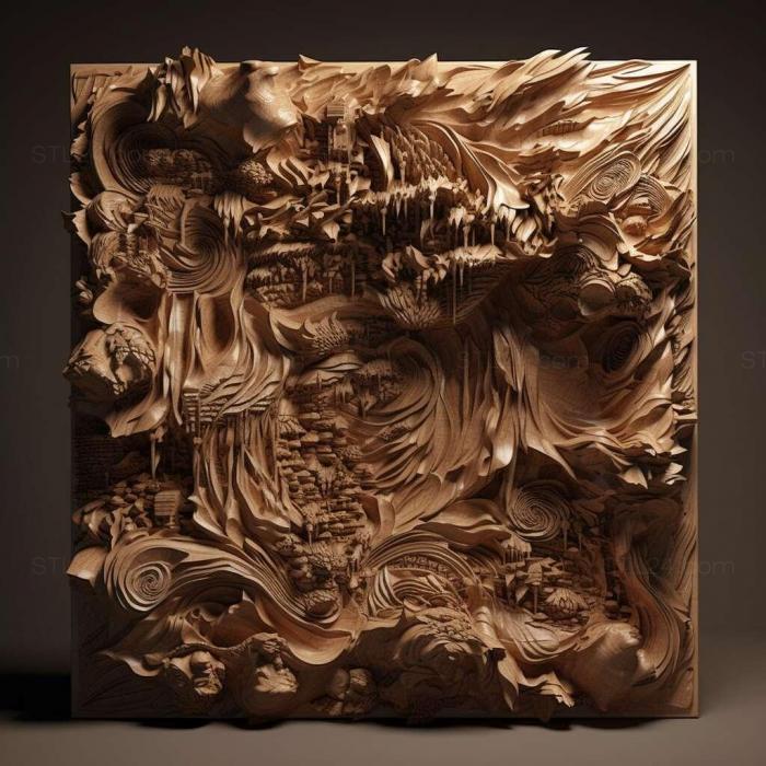 Patterns and decorations (stl Hydrochasma miguelito 4, PATTERN_300) 3D models for cnc