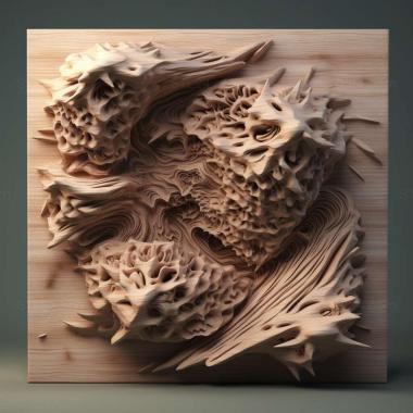 Patterns and decorations stl Hydrochasma denticum 1 3d model