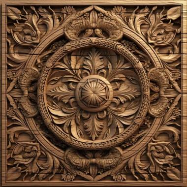 Patterns and decorations stl pattern category 4 3d model