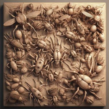 Patterns and decorations stl Centistes auristigma 1 3d model