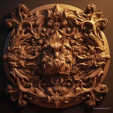 Patterns and decorations stl Centistes auristigma 2 3d model