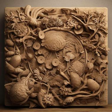 Patterns and decorations stl Glyptolithodes cristatipes 1 3d model