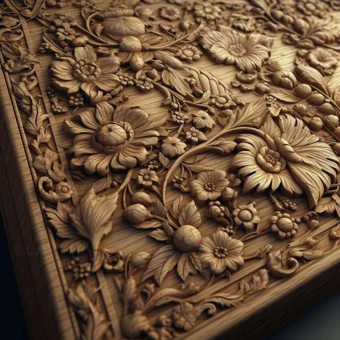 Patterns and decorations (stl photorealistic detailed 2, PATTERN_350) 3D models for cnc