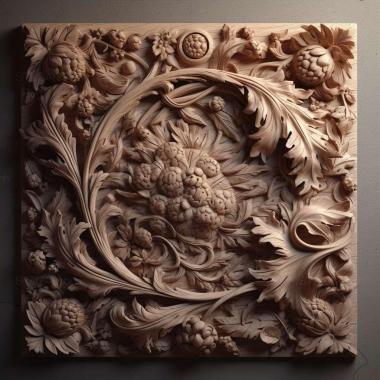 Patterns and decorations stl photorealistic detailed 3 3d model