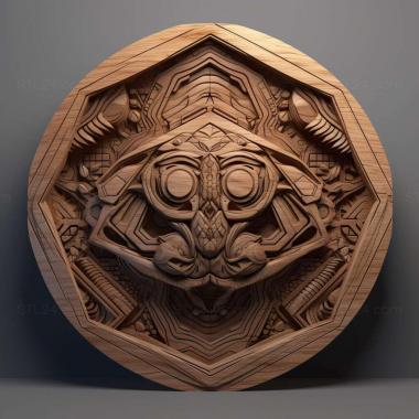 Patterns and decorations stl Sphex argentatissimus 4 3d model