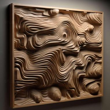 Patterns and decorations st Barry Nemeth American artist 2 3d model