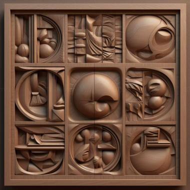 Patterns and decorations st Barry Nemeth American artist 3 3d model