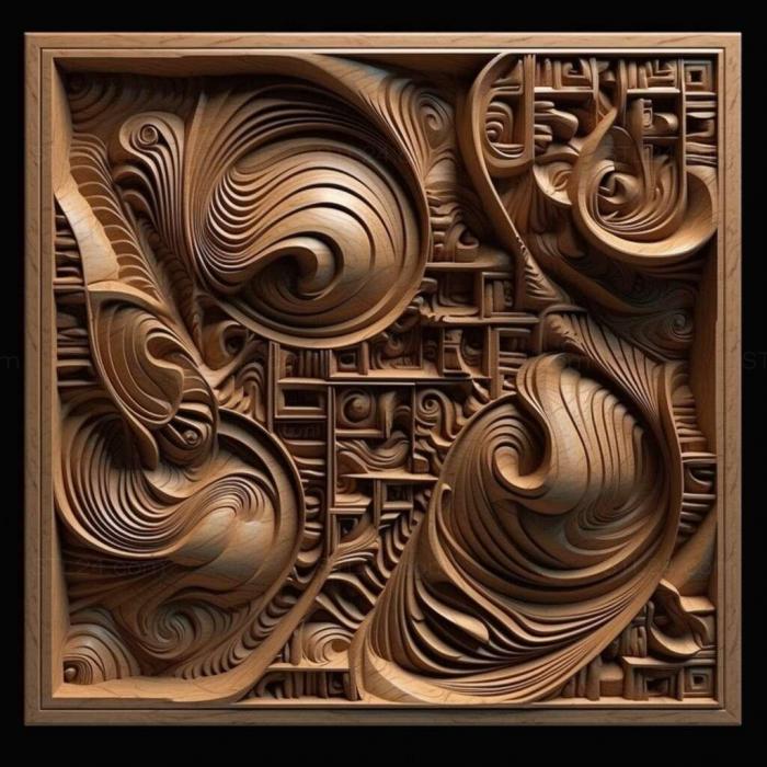 Patterns and decorations (Abstractionism 1, PATTERN_397) 3D models for cnc