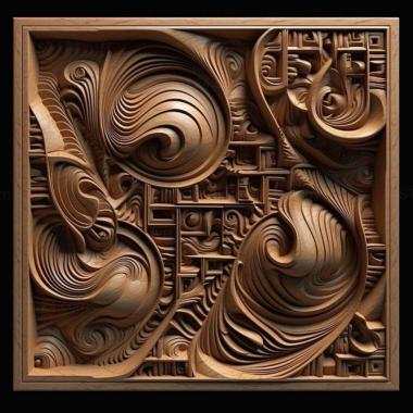 Patterns and decorations Abstractionism 1 3d model