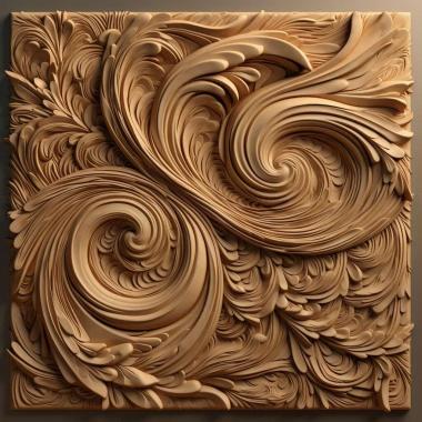 Patterns and decorations Abstractionism 4 3d model