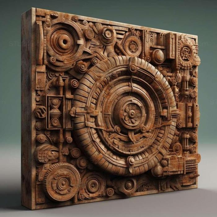 Patterns and decorations (stl Found Objects 1, PATTERN_413) 3D models for cnc