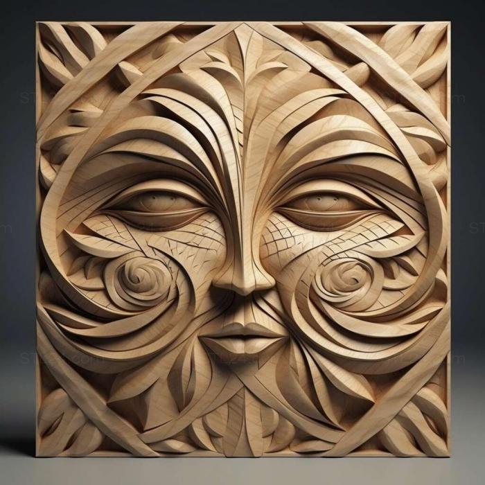 Patterns and decorations (Diamma bicolor 3, PATTERN_455) 3D models for cnc