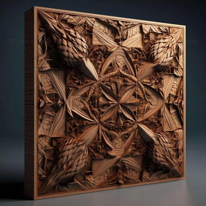 Patterns and decorations (Diamma bicolor 4, PATTERN_456) 3D models for cnc