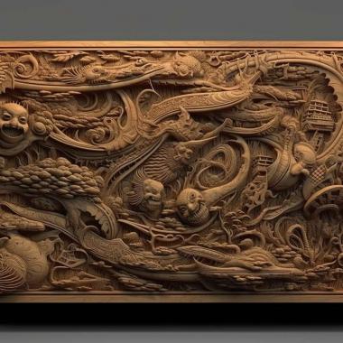 Patterns and decorations Extremely long 1 3d model