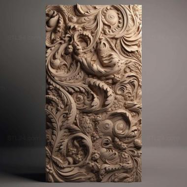 Patterns and decorations Extremely long 2 3d model