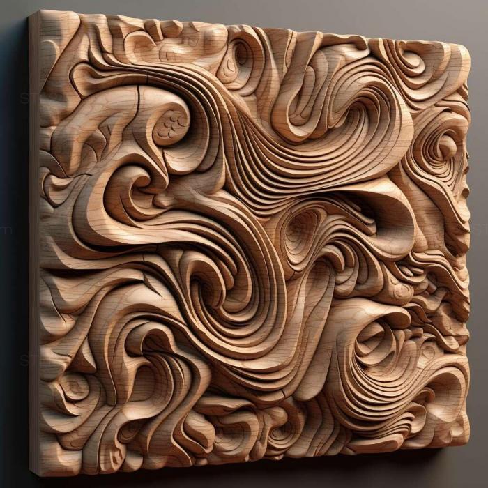 Patterns and decorations (stl generative art 1, PATTERN_493) 3D models for cnc