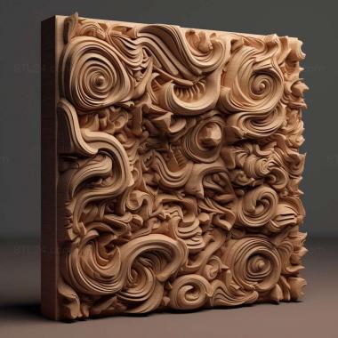 Patterns and decorations stl generative art 2 3d model