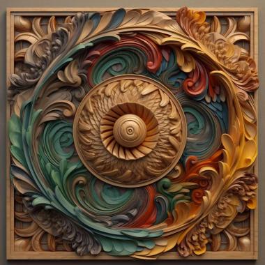 Patterns and decorations stl Paravespa quadricolor 2 3d model