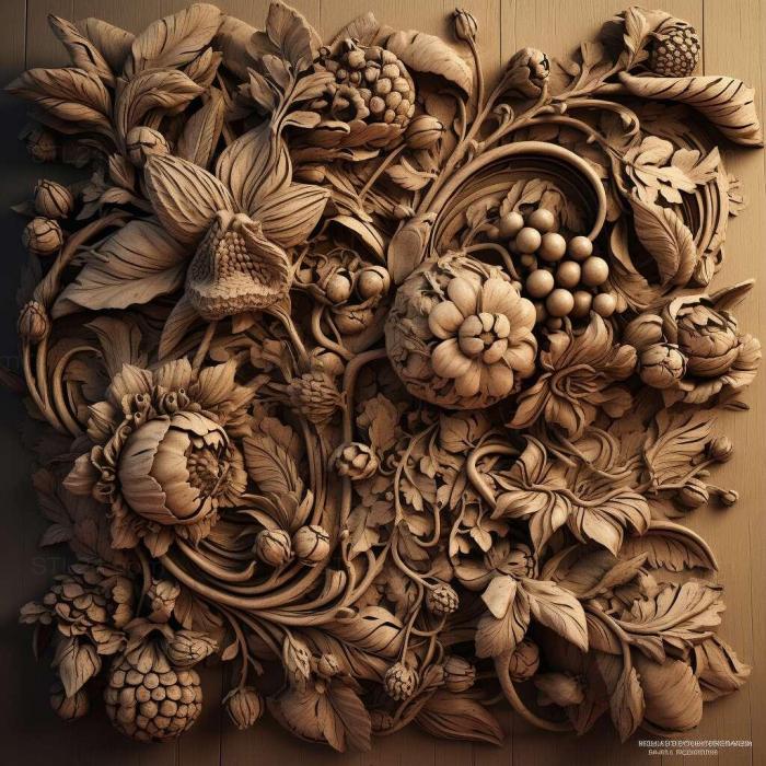Patterns and decorations (stl Deltochilum valgum 2, PATTERN_502) 3D models for cnc