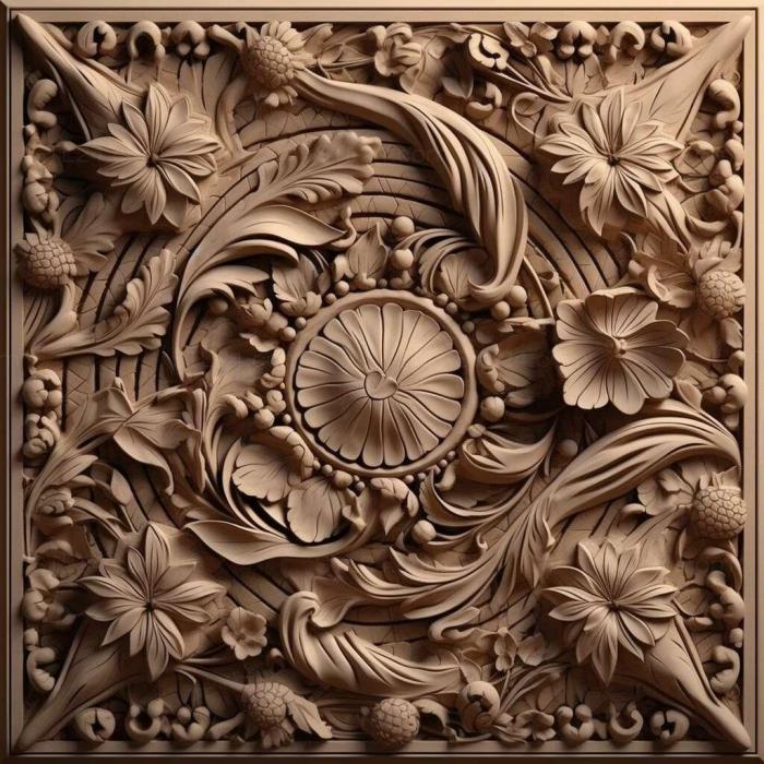 Patterns and decorations (stl design trending 3, PATTERN_511) 3D models for cnc