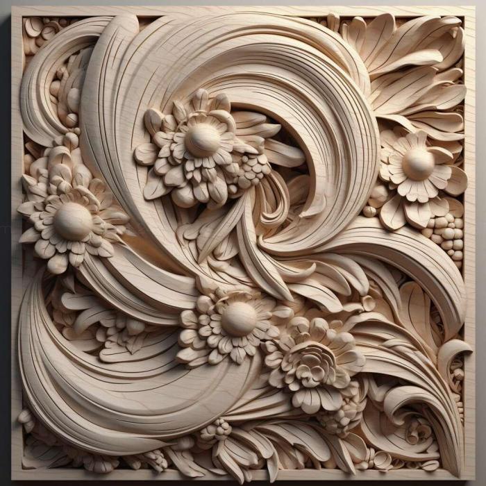 Patterns and decorations (stl Brilliance M2 3, PATTERN_527) 3D models for cnc