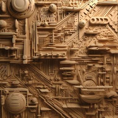 Patterns and decorations Space Odyssey 2004II 4 3d model