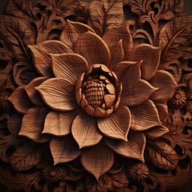 Patterns and decorations stl Kadupul is the mobeautiful flower in the world 1 3d model