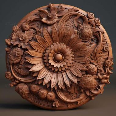 Patterns and decorations stl Kadupul is the mobeautiful flower in the world 3 3d model