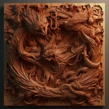 Patterns and decorations stl Ramphotrigon flammulatum 2 3d model