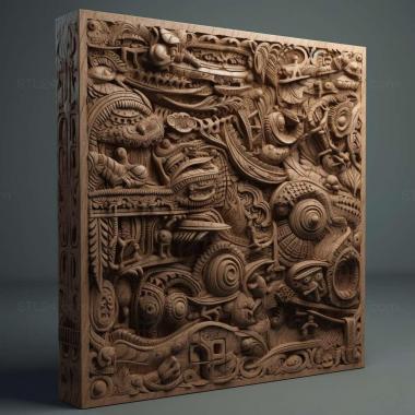Patterns and decorations stl Colobopsis explodens 1 3d model