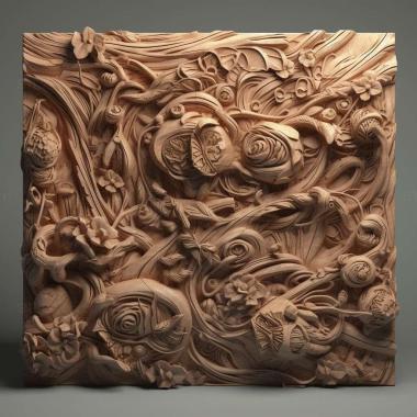 Patterns and decorations stl Colobopsis explodens 2 3d model
