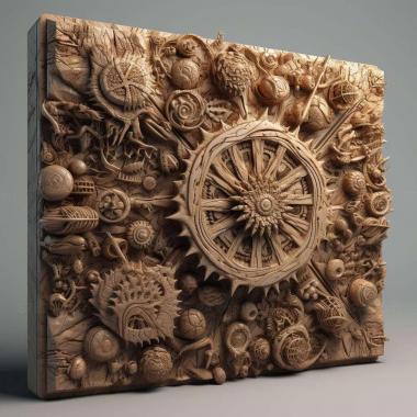 Patterns and decorations stl Colobopsis explodens 3 3d model