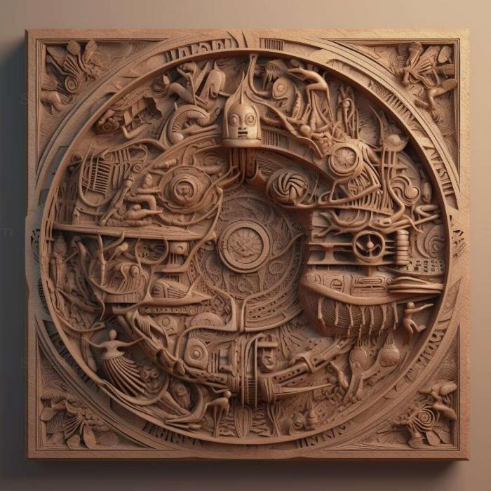 Patterns and decorations (stl Colobopsis explodens 4, PATTERN_568) 3D models for cnc