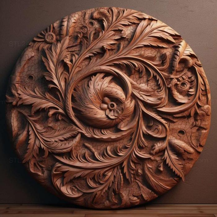 Patterns and decorations (stl Archispirostreptus 4, PATTERN_580) 3D models for cnc