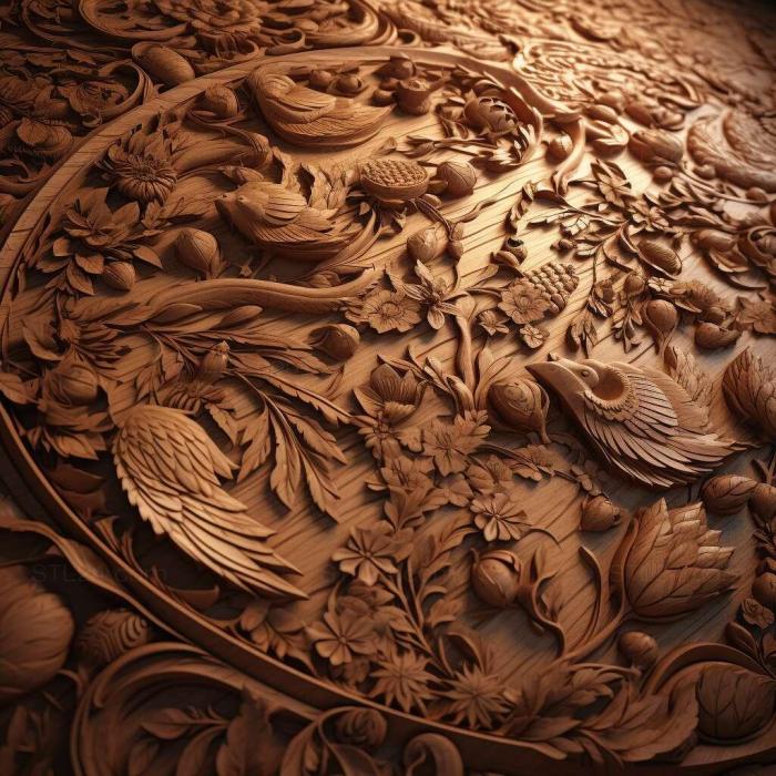 Patterns and decorations (photorealistic intricate 2, PATTERN_594) 3D models for cnc