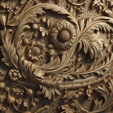 Patterns and decorations photorealistic intricate 4 3d model